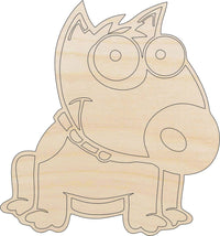 Dog Wood Craft Shape - Laser Cut Baltic Birch Unfinished DIY Wood Art Supplies DOG66 - The Wood Shape Store