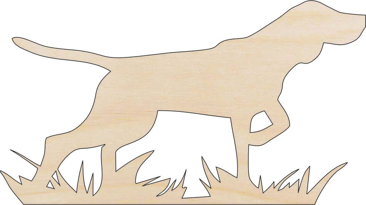 Dog Wood Craft Shape - Laser Cut Baltic Birch Unfinished DIY Wood Art Supplies DOG67 - The Wood Shape Store