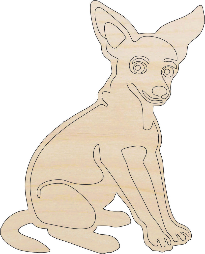 Dog - Laser Cut Out Unfinished Wood Craft Shape DOG6