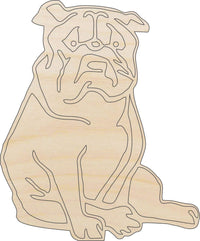 Dog Wood Craft Shape - Laser Cut Baltic Birch Unfinished DIY Wood Art Supplies DOG72 - The Wood Shape Store