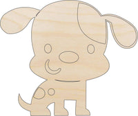 Dog Wood Craft Shape - Laser Cut Baltic Birch Unfinished DIY Wood Art Supplies DOG73 - The Wood Shape Store