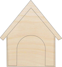 Dog House Wood Craft Shape - Laser Cut Baltic Birch Unfinished DIY Wood Art Supplies DOG79 - The Wood Shape Store