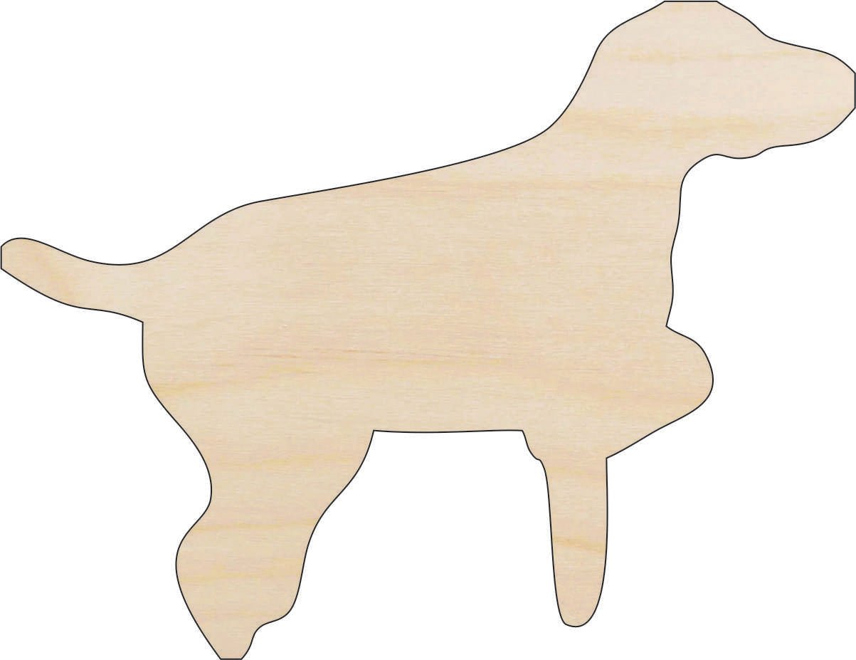 Dog Wood Craft Shape - Laser Cut Baltic Birch Unfinished DIY Wood Art Supplies DOG87 - The Wood Shape Store