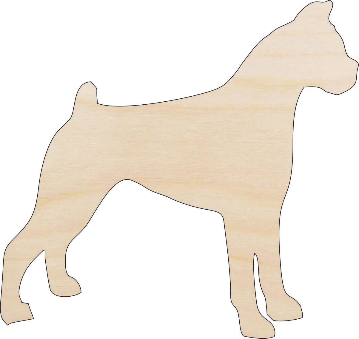 Dog Wood Craft Shape - Laser Cut Baltic Birch Unfinished DIY Wood Art Supplies DOG9 - The Wood Shape Store