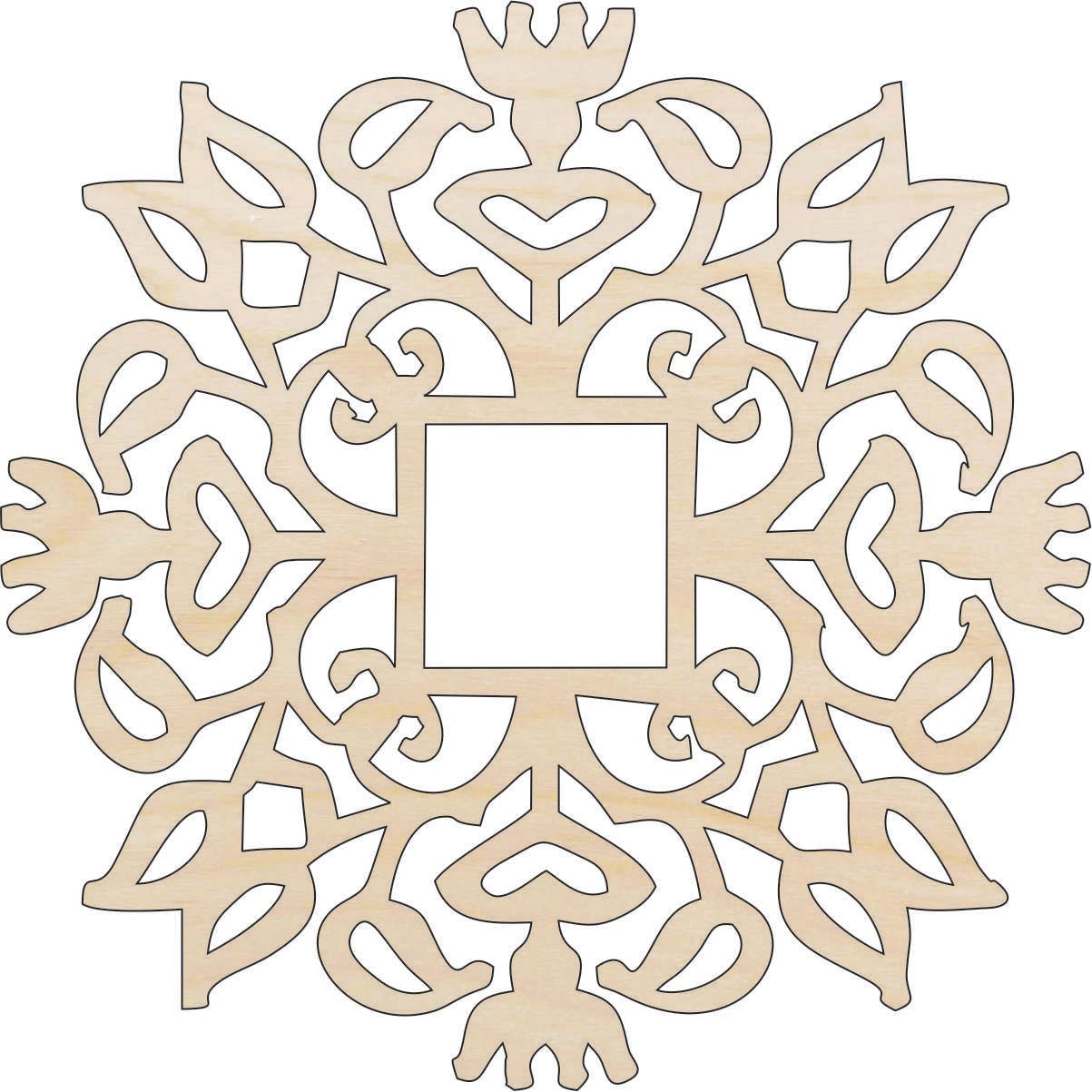 Design Wood Craft Shape - Laser Cut Baltic Birch Unfinished DIY Wood Art Supplies DSN16 - The Wood Shape Store