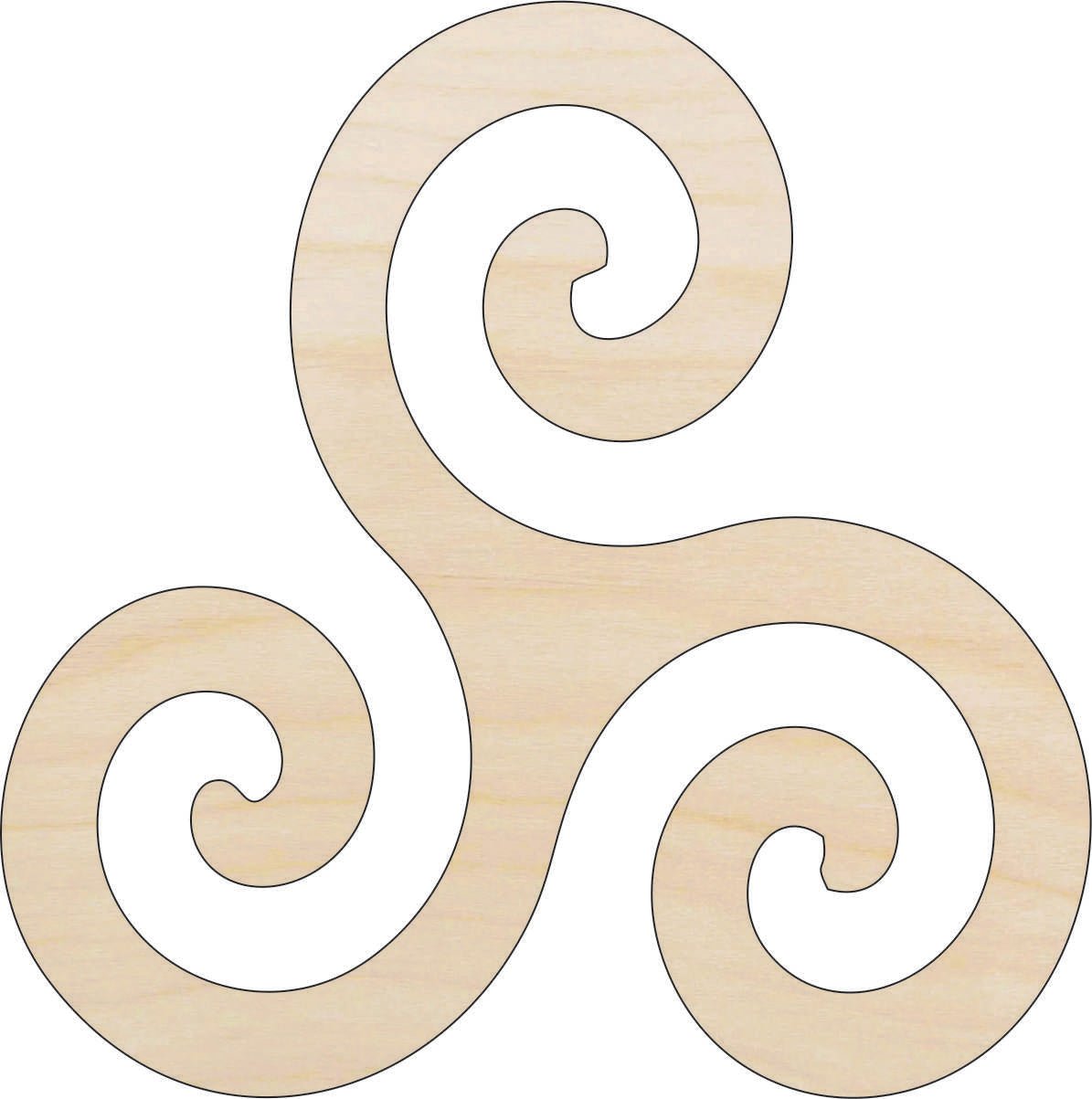 Design Wood Craft Shape - Laser Cut Baltic Birch Unfinished DIY Wood Art Supplies DSN18 - The Wood Shape Store