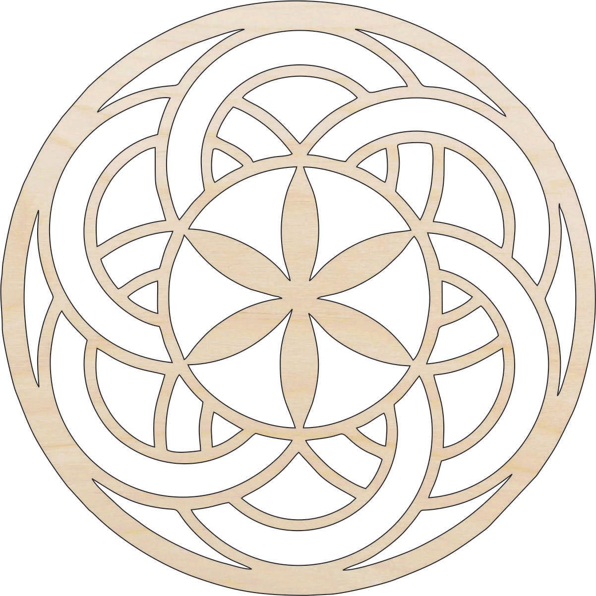 Design Wood Craft Shape - Laser Cut Baltic Birch Unfinished DIY Wood Art Supplies DSN1 - The Wood Shape Store