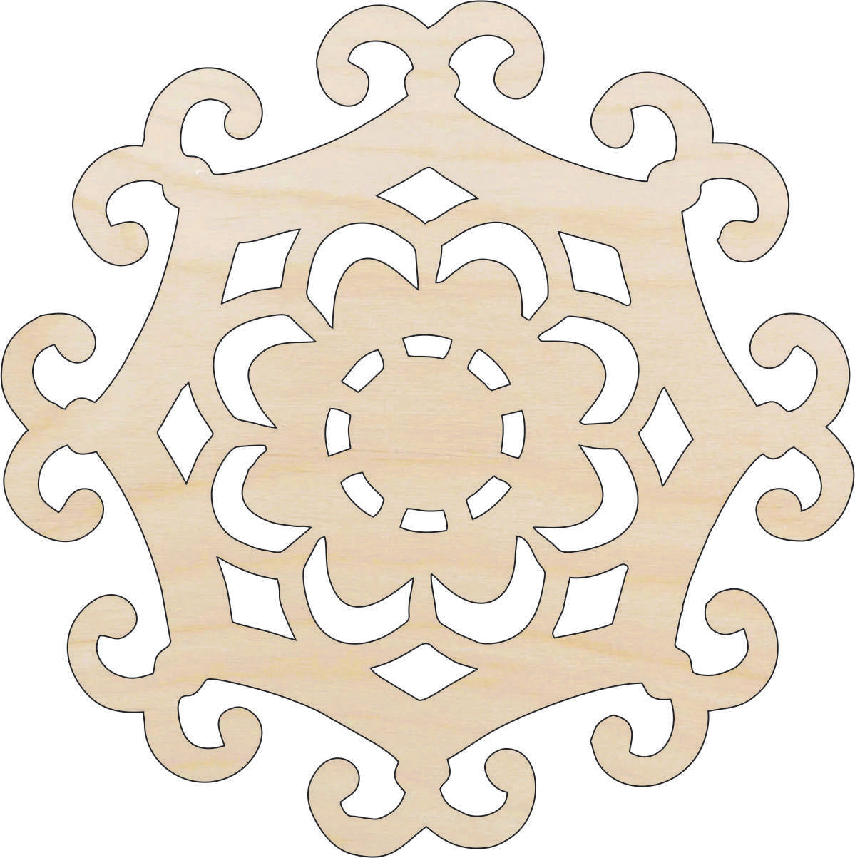 Design - Laser Cut Out Unfinished Wood Craft Shape DSN21 Design - Laser Cut Out Unfinished Wood Craft Shape DSN21