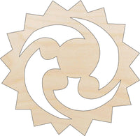 Design Wood Craft Shape - Laser Cut Baltic Birch Unfinished DIY Wood Art Supplies DSN25 - The Wood Shape Store