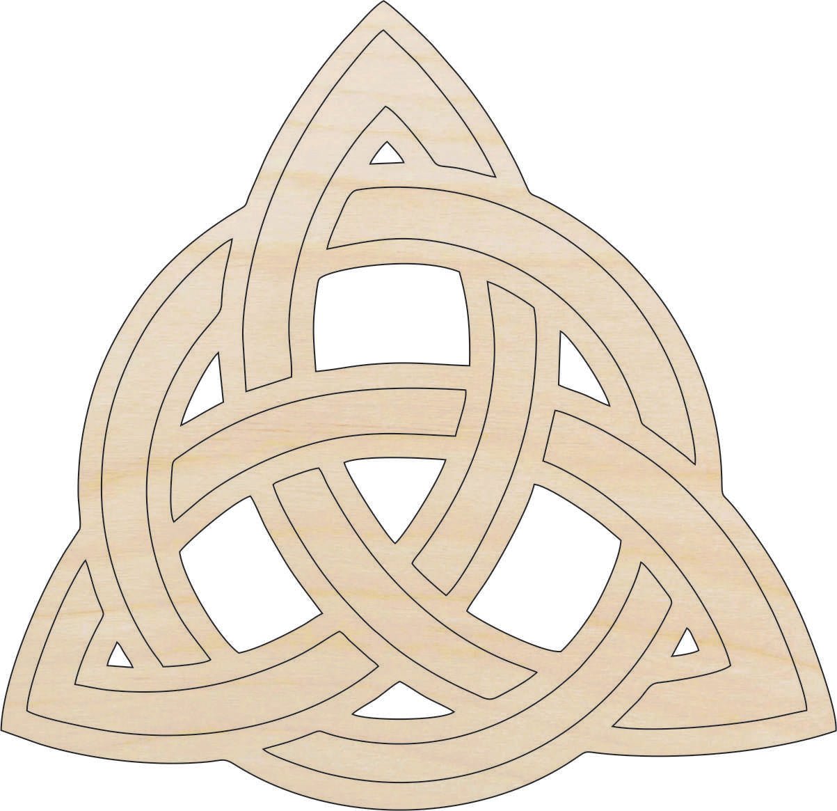 Celtic Design Wood Craft Shape - Laser Cut Baltic Birch Unfinished DIY Wood Art Supplies DSN27 - The Wood Shape Store