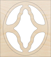 Design Wood Craft Shape - Laser Cut Baltic Birch Unfinished DIY Wood Art Supplies DSN39 - The Wood Shape Store