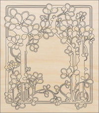 Tree Design Wood Craft Shape - Laser Cut Baltic Birch Unfinished DIY Wood Art Supplies DSN3 - The Wood Shape Store