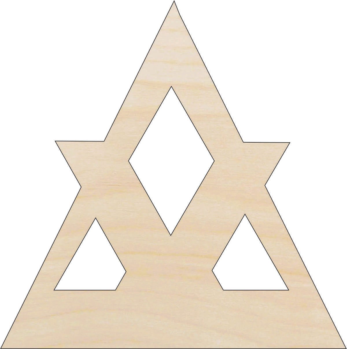 Design Wood Craft Shape - Laser Cut Baltic Birch Unfinished DIY Wood Art Supplies DSN41 - The Wood Shape Store