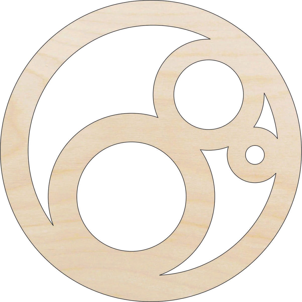 Design Wood Craft Shape - Laser Cut Baltic Birch Unfinished DIY Wood Art Supplies DSN44 - The Wood Shape Store
