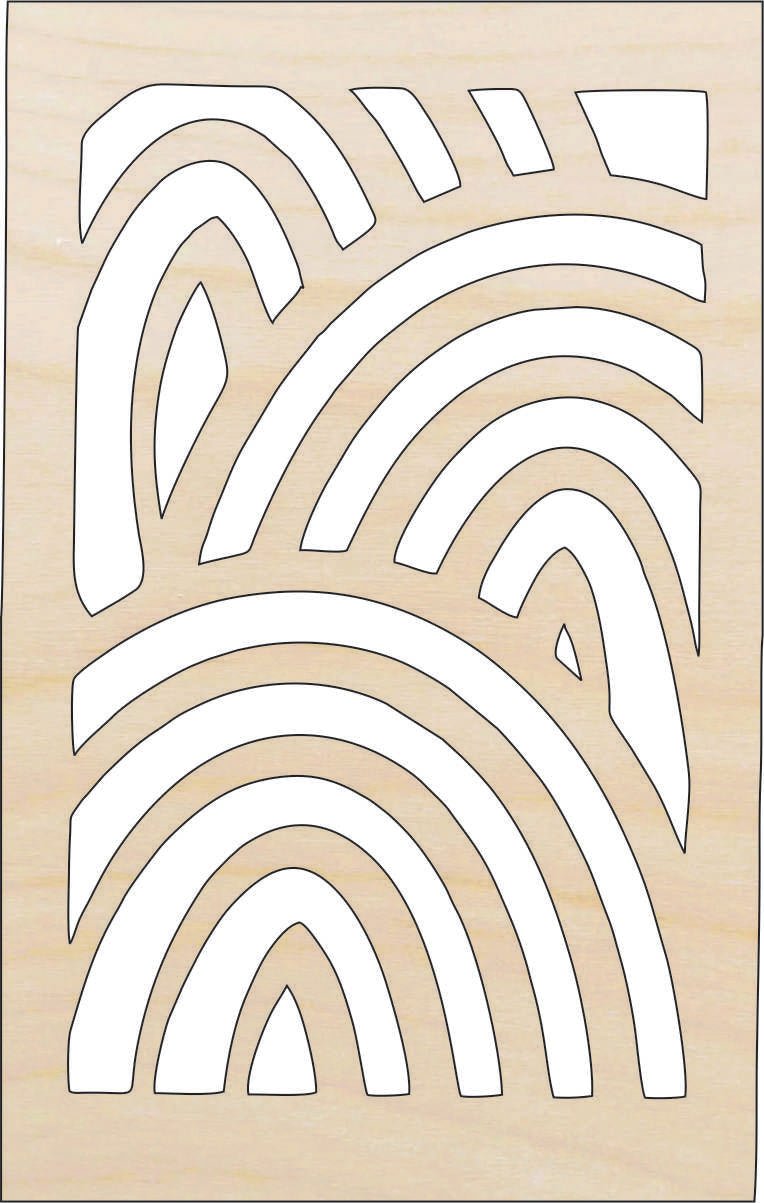 Design Wood Craft Shape - Laser Cut Baltic Birch Unfinished DIY Wood Art Supplies DSN45 - The Wood Shape Store