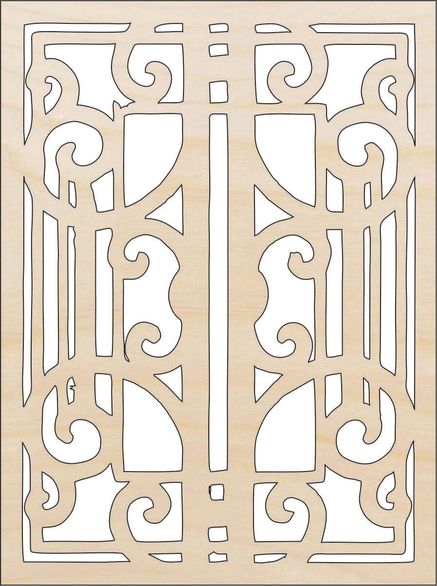 Design Wood Craft Shape - Laser Cut Baltic Birch Unfinished DIY Wood Art Supplies DSN4 - The Wood Shape Store