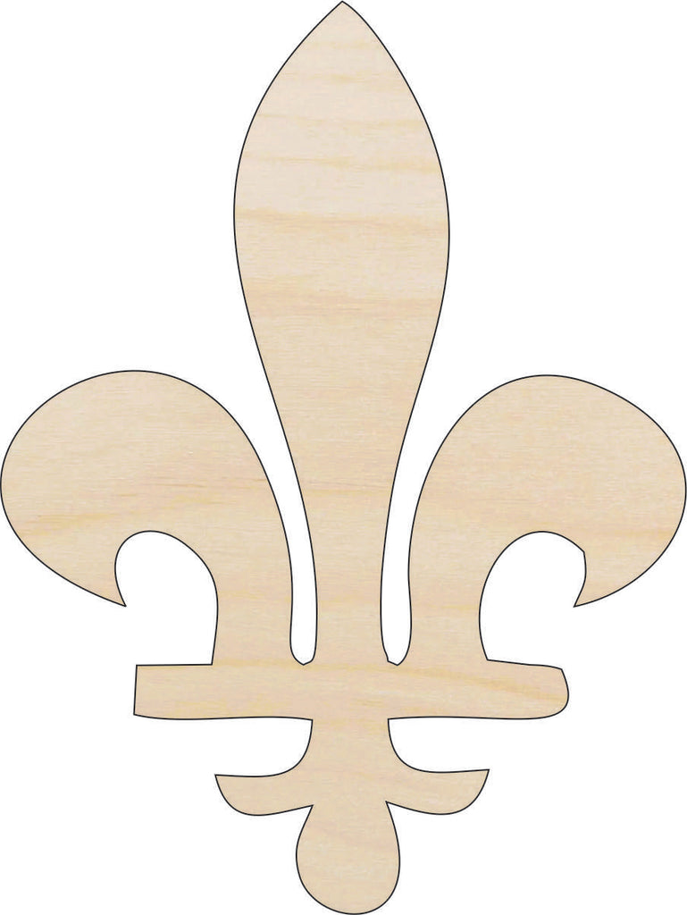 Design Fleur de Lis - Laser Cut Out Unfinished Wood Craft Shape DSN68