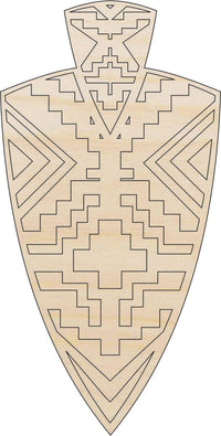 Arrowhead - Wood Craft Shape Laser Cut Out & Unfinished DIY Craft Supply DSN74 - The Wood Shape Store