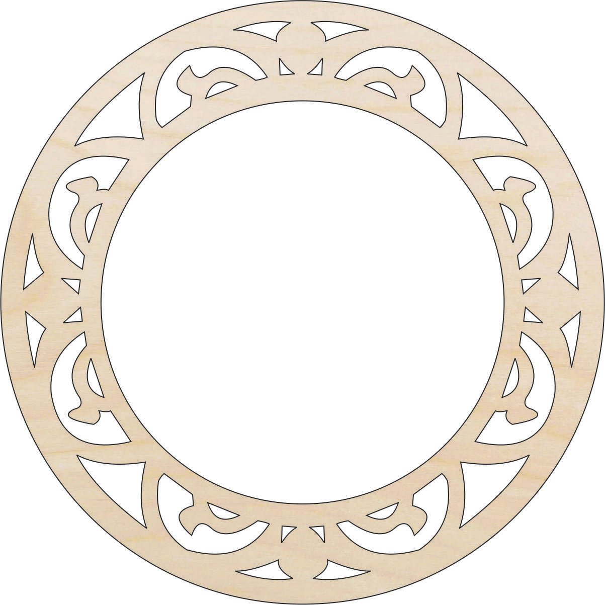 Design Wood Craft Shape - Laser Cut Baltic Birch Unfinished DIY Wood Art Supplies DSN78 - The Wood Shape Store