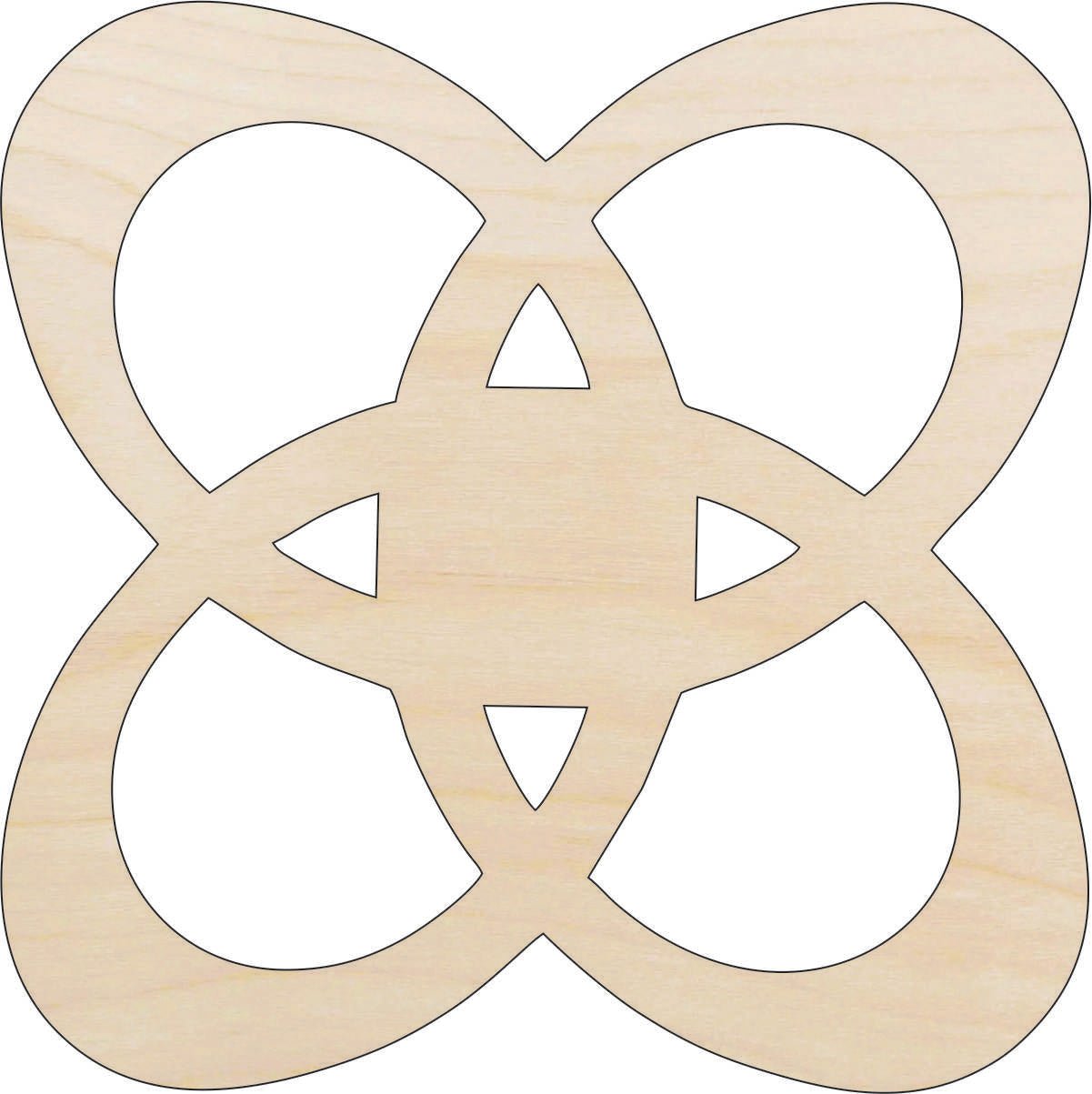 Design Wood Craft Shape - Laser Cut Baltic Birch Unfinished DIY Wood Art Supplies DSN84 - The Wood Shape Store