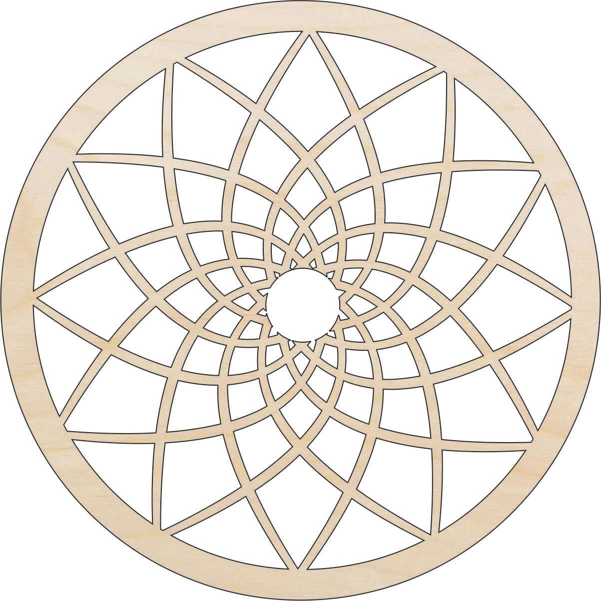 Design Wood Craft Shape - Laser Cut Baltic Birch Unfinished DIY Wood Art Supplies DSN8 - The Wood Shape Store