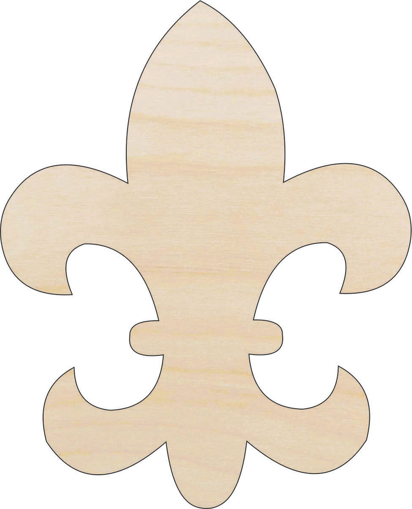 Design Fleur de Lis - Laser Cut Out Unfinished Wood Craft Shape DSN93