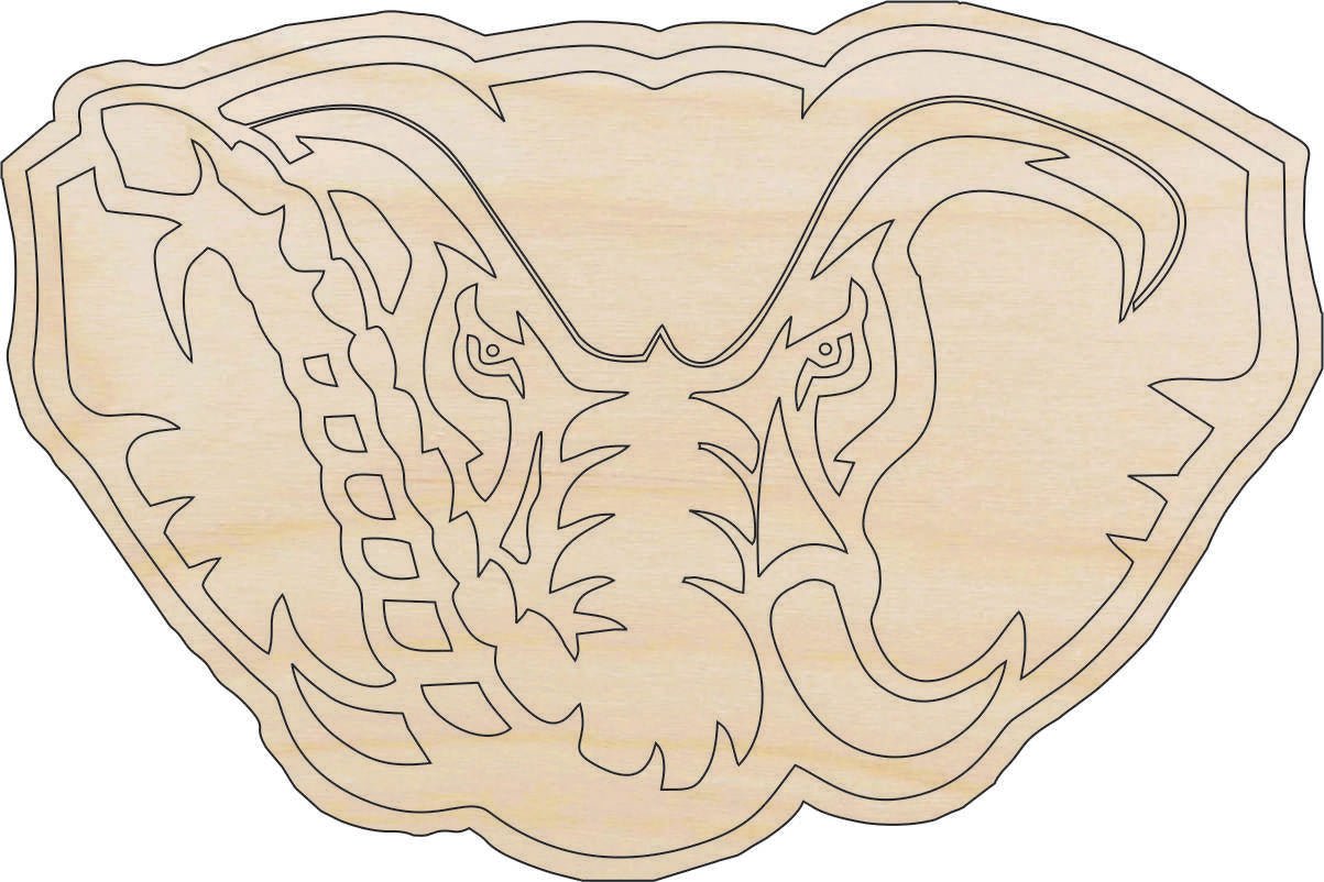 Elephant Wood Craft Shape Laser Cut Baltic Birch Unfinished DIY Wood Art Supplies ELE21 - The Wood Shape Store