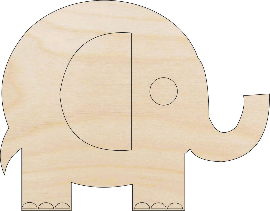 Elephant - Laser Cut Out Unfinished Wood Craft Shape ELE30