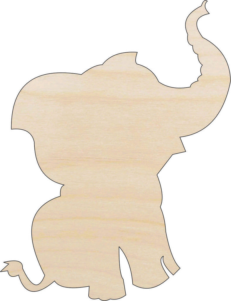 Elephant - Laser Cut Out Unfinished Wood Craft Shape ELE35