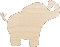 Elephant Wood Craft Shape Laser Cut Baltic Birch Unfinished DIY Wood Art Supplies ELE43 - The Wood Shape Store