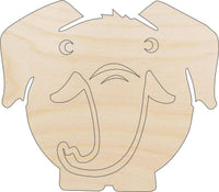 Elephant Wood Craft Shape Laser Cut Baltic Birch Unfinished DIY Wood Art Supplies ELE49 - The Wood Shape Store