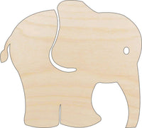 Elephant Wood Craft Shape Laser Cut Baltic Birch Unfinished DIY Wood Art Supplies ELE5 - The Wood Shape Store