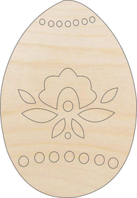 Easter Egg Wood Craft Shape - Laser Cut Baltic Birch Unfinished DIY Wood Art Supplies ESR13 - The Wood Shape Store