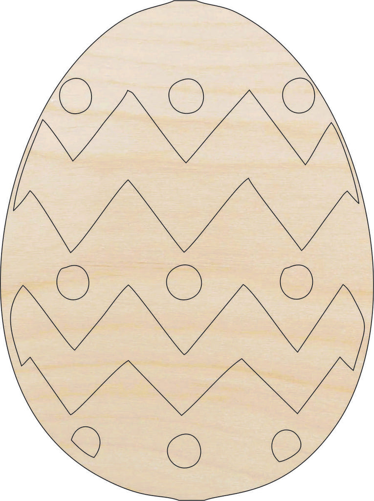 Easter Egg - Laser Cut Out Unfinished Wood Craft Shape ESR22