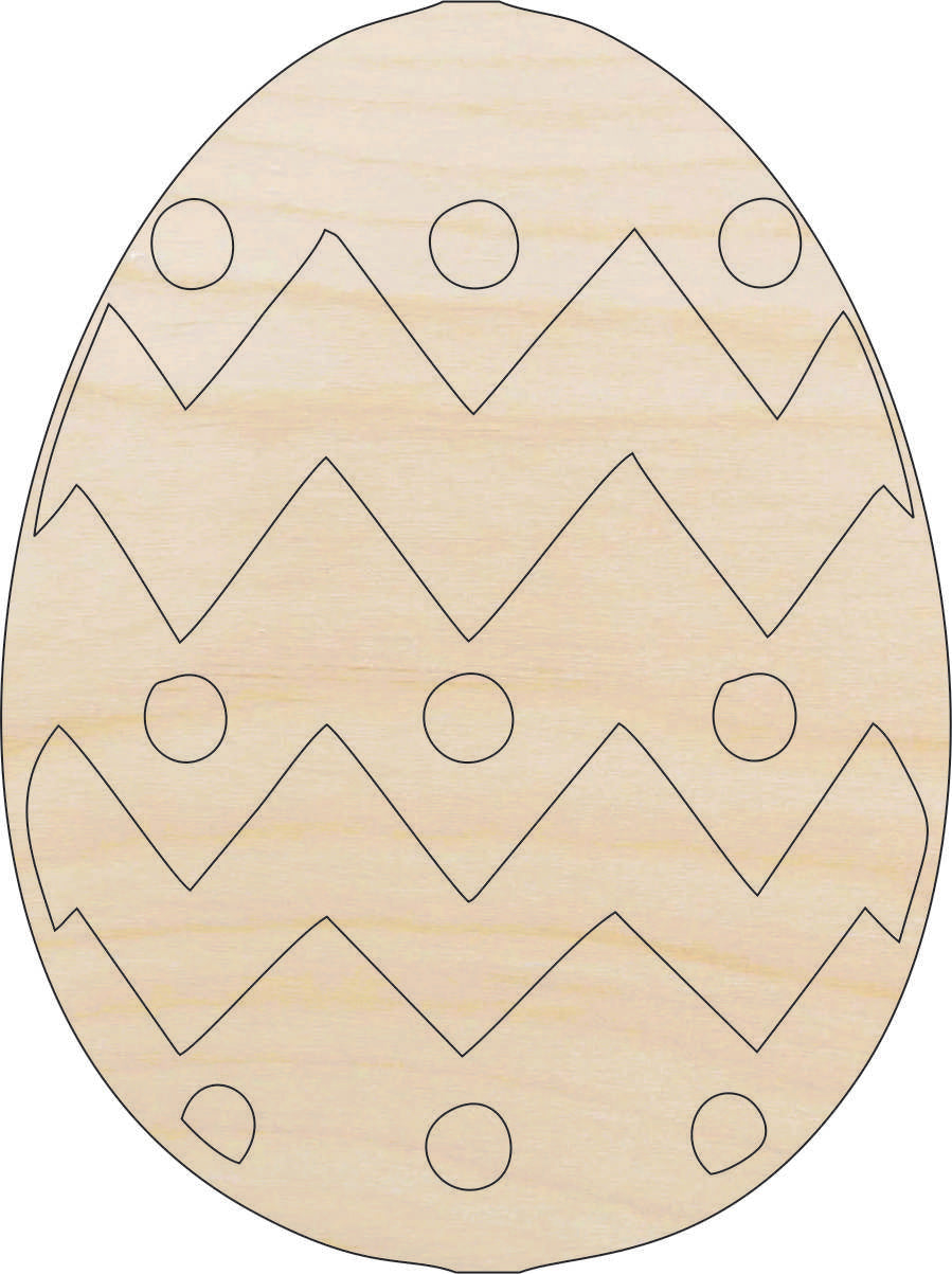 Easter Egg - Laser Cut Out Unfinished Wood Craft Shape ESR22 Easter Egg - Laser Cut Out Unfinished Wood Craft Shape ESR22