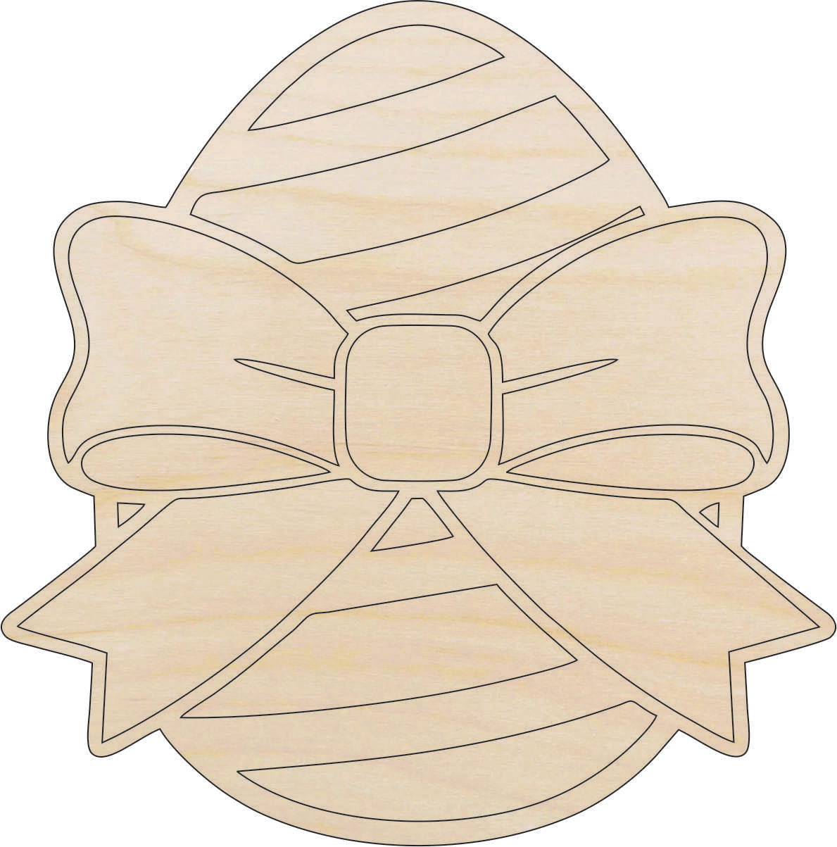 Easter Egg - Laser Cut Out Unfinished Wood Craft Shape ESR28 Easter Egg - Laser Cut Out Unfinished Wood Craft Shape ESR28
