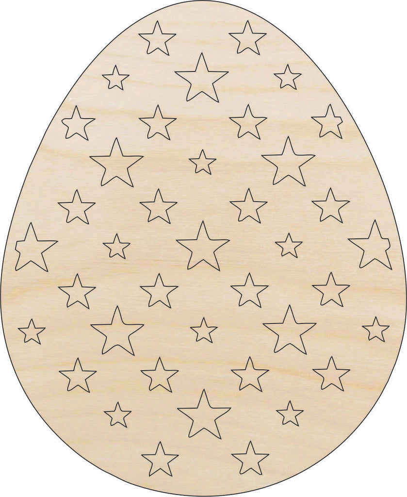 Easter Egg - Laser Cut Out Unfinished Wood Craft Shape ESR29