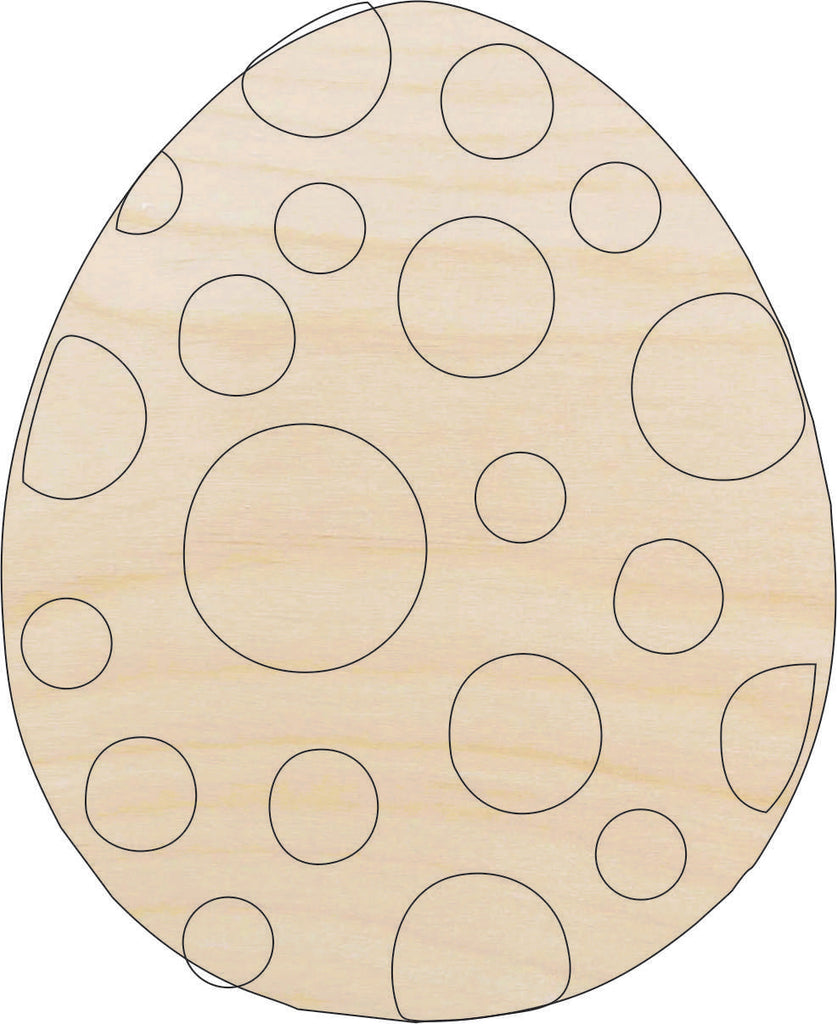 Easter Egg - Laser Cut Out Unfinished Wood Craft Shape ESR30