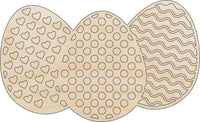 Easter Egg Wood Craft Shape - Laser Cut Baltic Birch Unfinished DIY Wood Art Supplies ESR31 - The Wood Shape Store
