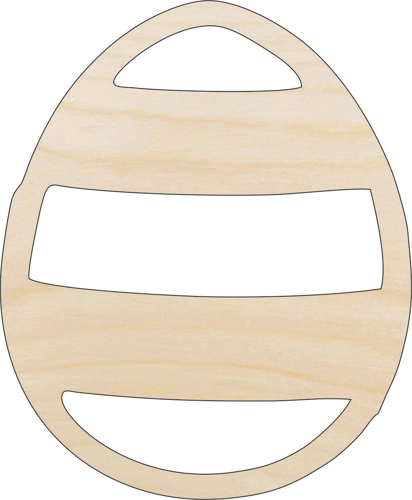 Easter Egg - Laser Cut Out Unfinished Wood Craft Shape ESR32