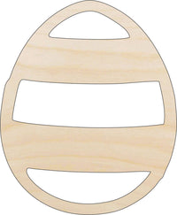 Easter Egg Wood Craft Shape - Laser Cut Baltic Birch Unfinished DIY Wood Art Supplies ESR32 - The Wood Shape Store