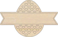 Easter Egg Wood Craft Shape - Laser Cut Baltic Birch Unfinished DIY Wood Art Supplies ESR33 - The Wood Shape Store