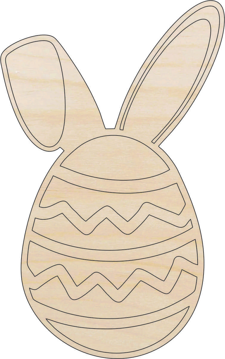 Easter Egg - Laser Cut Out Unfinished Wood Craft Shape ESR35 Easter Egg - Laser Cut Out Unfinished Wood Craft Shape ESR35
