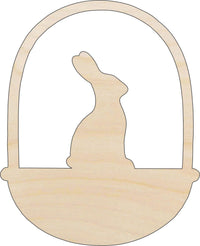 Bunny Wood Craft Shape - Laser Cut Baltic Birch Unfinished DIY Wood Art Supplies ESR38 - The Wood Shape Store