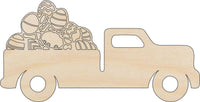 Easter Truck Wood Craft Shape – Laser Cut Baltic Birch Unfinished DIY Wood Art Supplies ESR40 - The Wood Shape Store