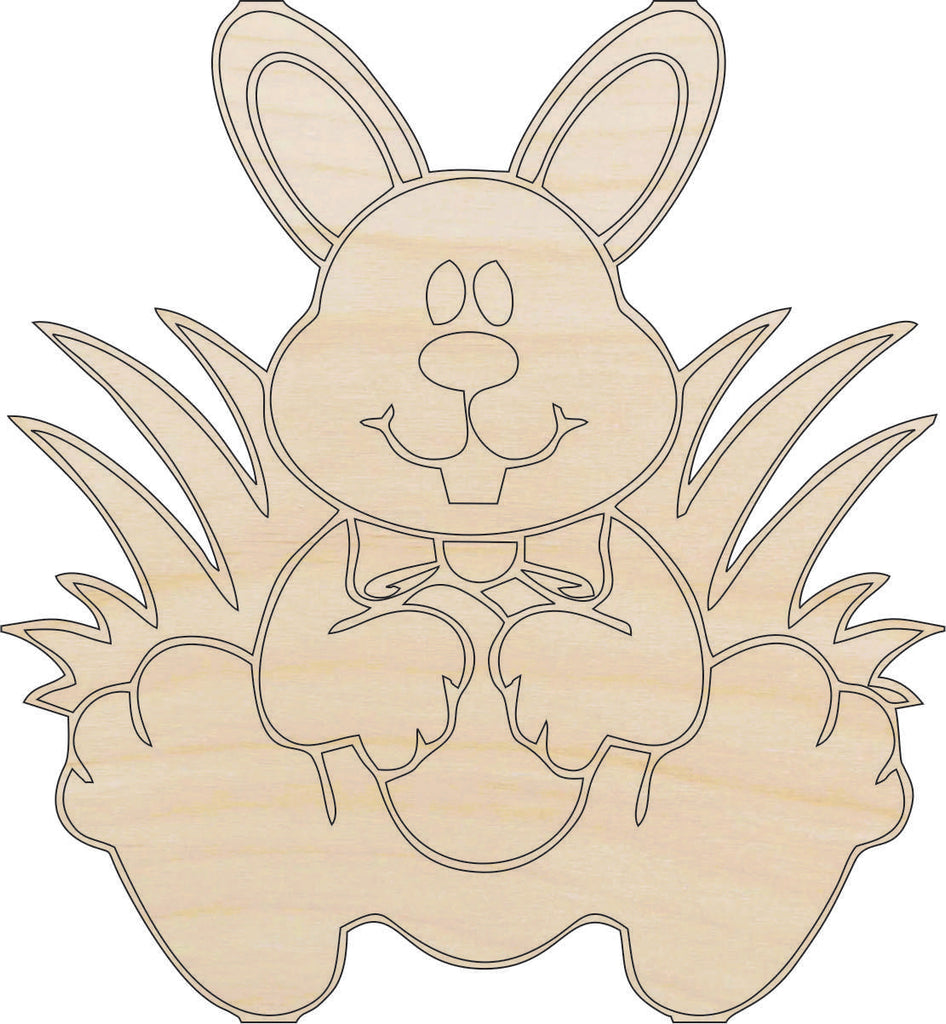 Bunny - Laser Cut Out Unfinished Wood Craft Shape ESR6