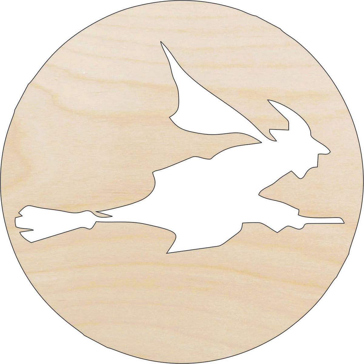 Witch - Laser Cut Out Unfinished Wood Craft Shape FAL100 Witch - Laser Cut Out Unfinished Wood Craft Shape FAL100