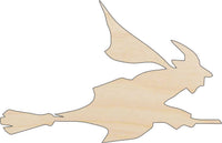 Witch Wood Craft Shape - Laser Cut Baltic Birch Unfinished DIY Wood Art Supplies FAL101 - The Wood Shape Store