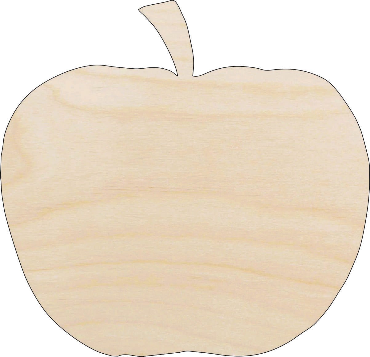 Pumpkin Wood Craft Shape - Laser Cut Baltic Birch Unfinished DIY Wood Art Supplies FAL105 - The Wood Shape Store
