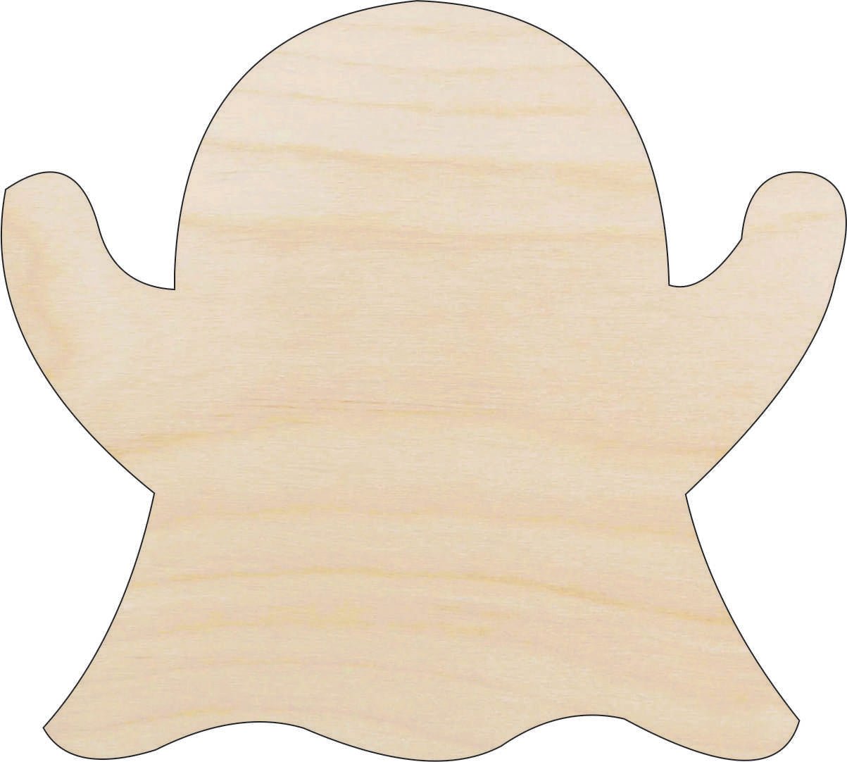 Ghost Wood Craft Shape - Laser Cut Baltic Birch Unfinished DIY Wood Art Supplies FAL106 - The Wood Shape Store